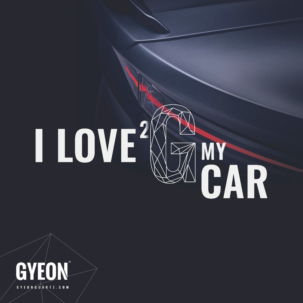 Banner / I love 2 G my car / left side logo