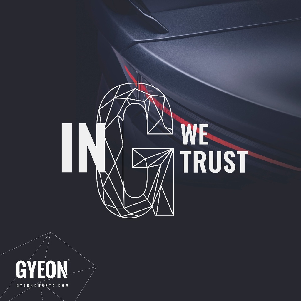 Banner / In G we trust / left side logo - 100x100 cm