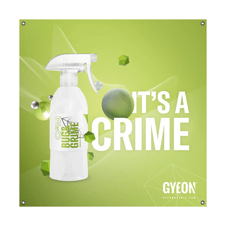 Banner / Bug&Grime, it's a crime - 100x100 cm