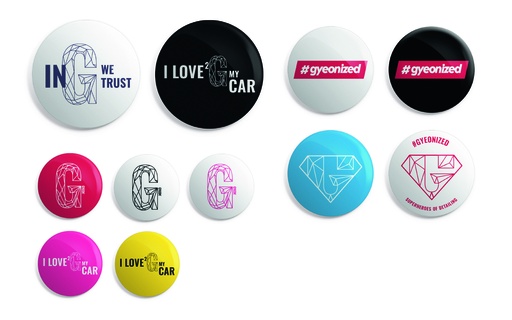 [GYMGB] Mix of GYEON badges (100 pcs)